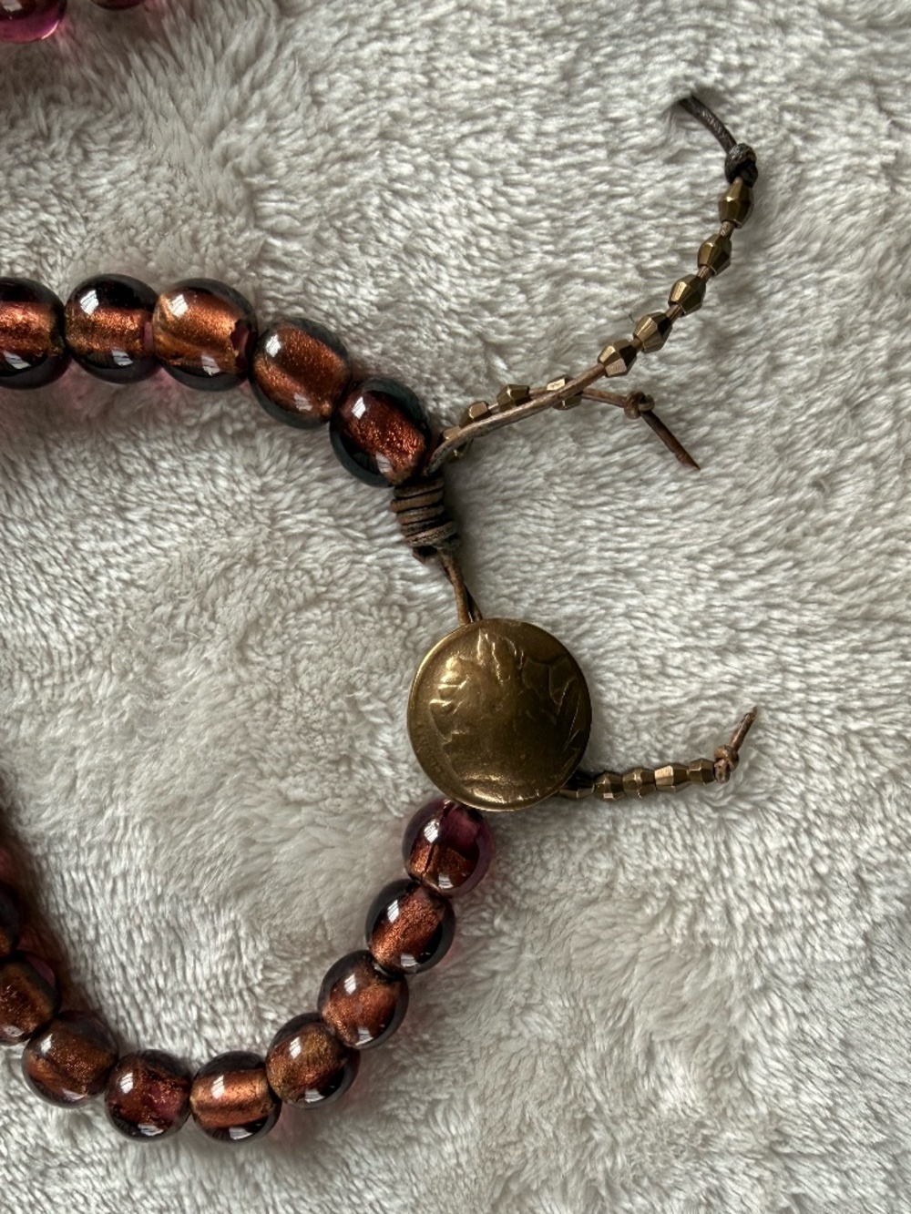 Paula Carvalho Beaded Necklace with Angel Wing Pendant - Picture 4 of 7